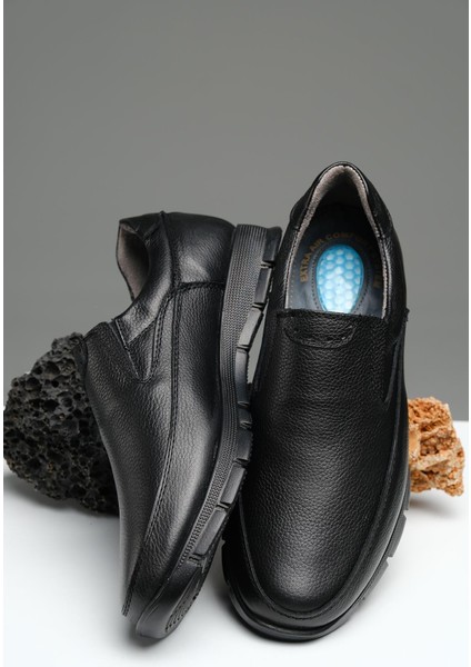 Rix Bağcıksız Ortopedik Topuk Masajlı Deri Kışlık Erkek Ayakkabı