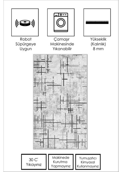 Yıkanabilir Kaymaz Leke Tutmaz Salon Halısı Mutfak Halısı Koridor Halısı Yolluk ve Paspas