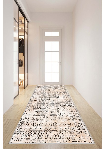 Makinede Yıkanabilir Kaymaz Taban Leke Tutmaz Modernkesme Yolluk Mutfak Yolluk Halı Yolluk