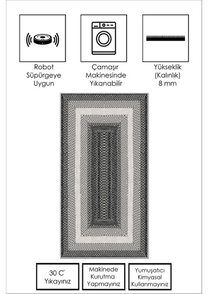 Yıkanabilir Kaymaz Leke Tutmaz Salon Halısı Mutfak Halısı Koridor Halısı Yolluk ve Paspas