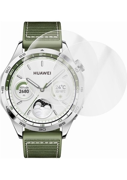 ECR MOBILE Huawei Gt4 46MM ile Uyumlu 9h Nano Ekran Koruyucu(2 Adet)