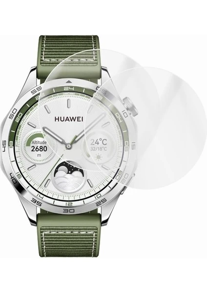 ECR MOBILE Huawei Gt4 46MM ile Uyumlu 9h Nano Ekran Koruyucu(2 Adet)