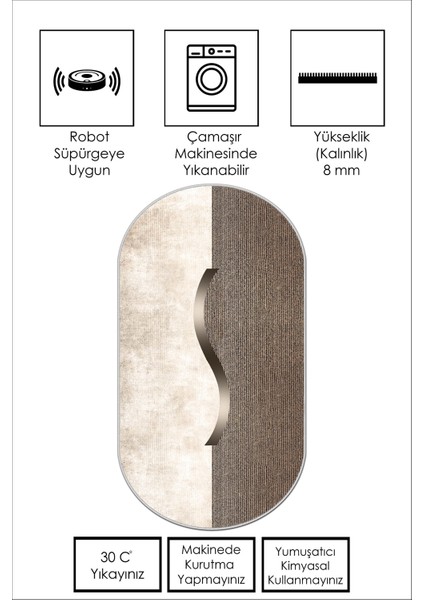 Yıkanabilir Kaymaz Leke Tutmaz Salon Halısı Mutfak Halısı Koridor Halısı Yolluk ve Paspas