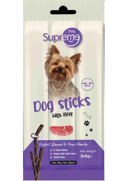 Dog Sığır Etli Köpek Ödül Çubuğu 3 x 5 gr