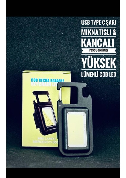 - 5208 Anahtarlık Fener-Pilli Mini Projektör