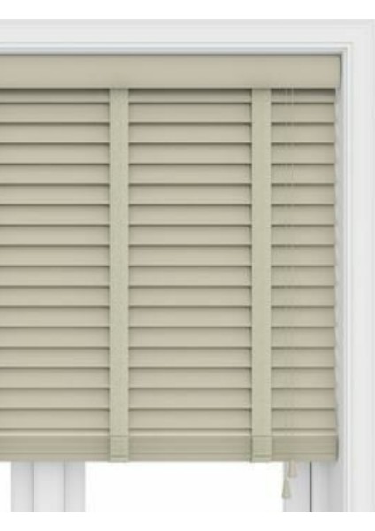 Wooden Blinds %100 Doğal Ahşap Jaluzi Perde 50mm, Alüminyum Kasalı Yüksek Kaliteli - Kurdelalı fırsatları