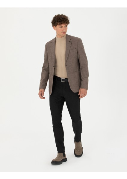 Pierre Cardin Erkek Antrasit Slim Fit Kanvas Pantolon 50276719-VR006