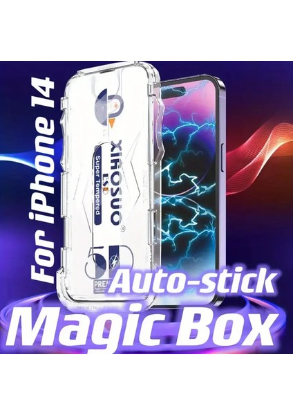 iphone 11 Pro Uyumlu Magic Glass Box Kolay Uygulama Aparatlı 9h Hd Temperli Cam Ekran Koruyucu ve Kiti