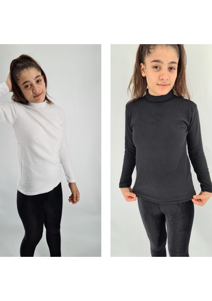 Kız Çocuk Fitilli Kaşkorse Badi 3'lü