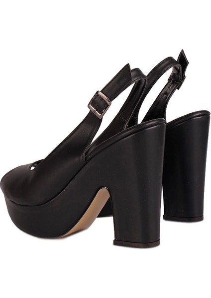 111097 014 Kadın Siyah Büyük & Küçük Numara Platform Ayakkabı modelleri