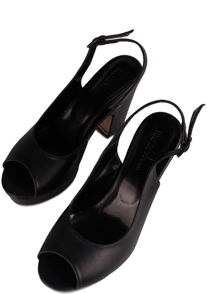 111097 014 Kadın Siyah Büyük & Küçük Numara Platform Ayakkabı indirimleri