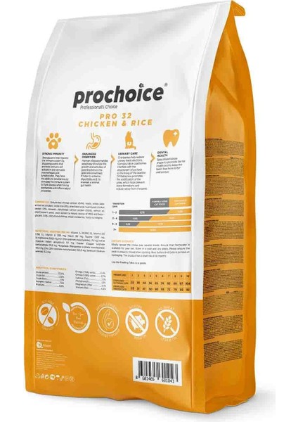 Prochoice Pro 32 Sterilised Tavuklu Kısırlaştırılmış Yetişkin Kedi Maması 2 kg