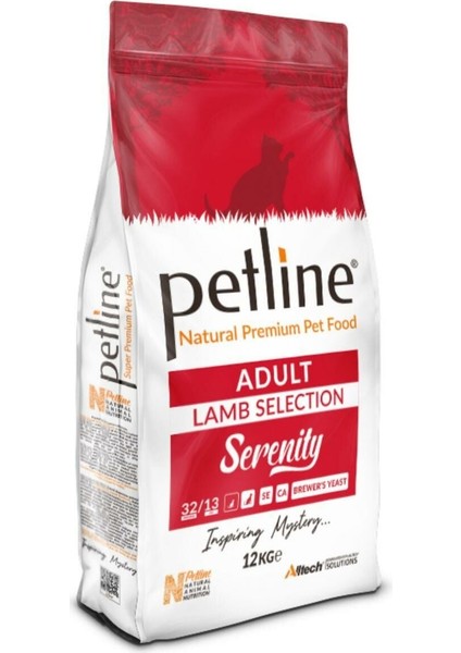 Süper Premium Serenity - Kuzu Etli Yetişkin Kedi Maması 12KG