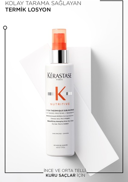 Vegan Nutritive Lotion Thermique Kolay Tarama Sağlayan Termik Losyon 150 ml Alyaonline