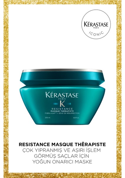 Vegan Resistance Therapist Masque Thérapiste Çok Yıpranmış ve Aşırı Işlem Görmüş Saçlar Için Yoğ Alyaonline