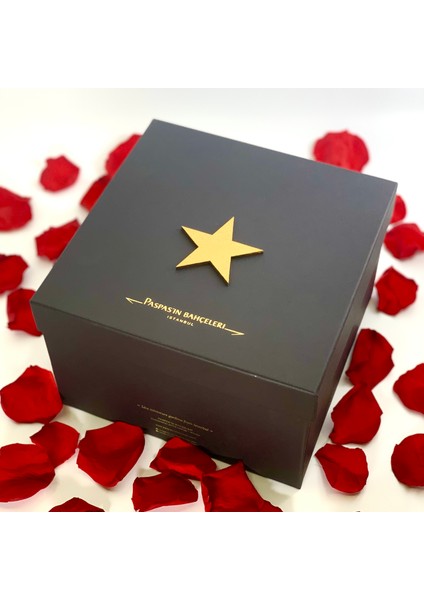 Premium Kutuda Solmayan Kırmızı Güller - Tebrik Çiçeği - Stars Koleksiyonu fırsatları