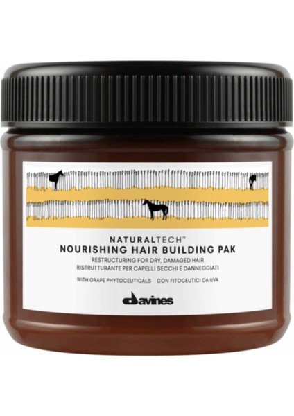 Vegan Davines Nourishing Hair Pak Yıpranmış ve Kuru Saç .2 Alyaonline