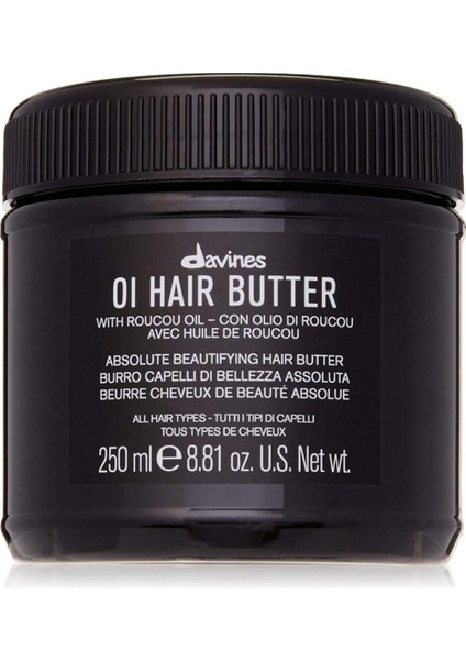 Vegan Oı Hair Butter Nourishing Moisturising Daily Care For All Types Of Hair Mask 250 ml  Alyaonline