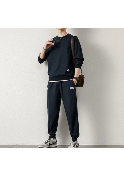 Büyük Beden Etiket Baskılı 3 Iplik Tam Kışlık Dış Mekan Erkek Eşofman Takımı fiyatları