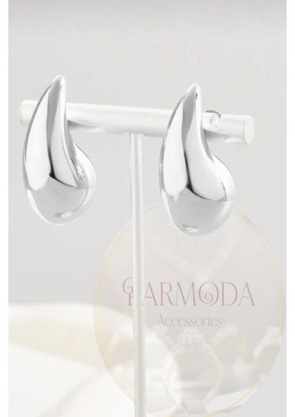 Par Moda Italyan Bottega Gözyaşı Damla Modeli Pvd Kaplaması Ağırlığı 4.40GRAM (3.7CM/31MM) KÜPE001 modelleri