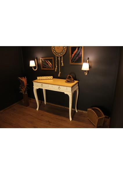 Wooding 100 cm Masif Naturel Krem Oymalı Dresuar fiyatları