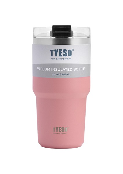 Tripletask Termos Vakumlu Paslanmaz Çelik Pipetli 600ML