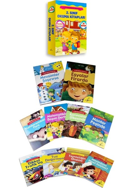 2. Sınıf Okuma Kitapları Serisi - 10 Kitap - Celal Akbaş fiyatları