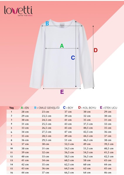 Kız Çocuk Düz Basıc Likralı Uzun Kol Tişört