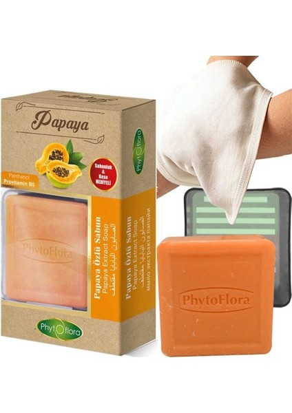 Papaya Özlü Sabun 125 gr - Kese ve Sabunluk Armağan