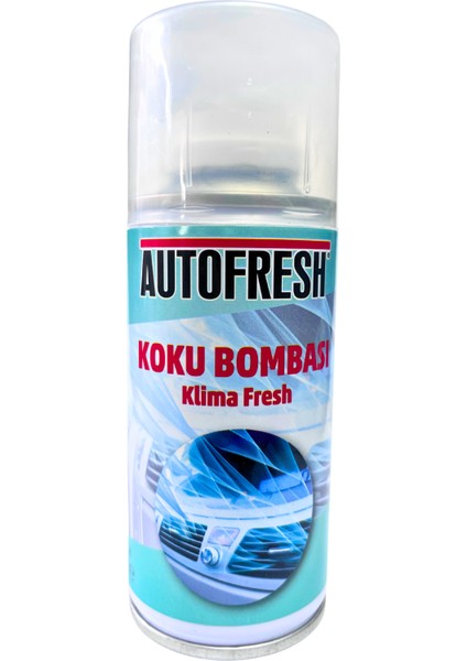 Auto Fresh Autofresh Koku Bombası Klima Fresh Klima Temizleyici Kötü Koku Giderici Sprey Amber Esanslı 150 ml