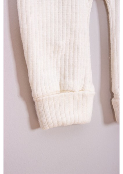 Adabebek %100 Pamuk Ahşap Düğmeli Kapşonlu Fitilli Tarz Şapkalı Bebek Tulum indirimleri