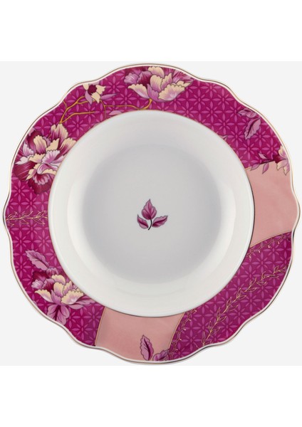 Allure Pembe Porselen Çukur Tabak 21 cm