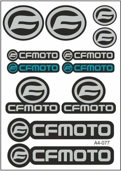 A4 Sticker 077 Tek Paket Çoklu Sticker