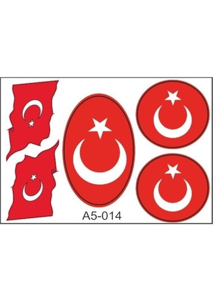 A5 Sticker 023 Tek Paket Çoklu Sticker