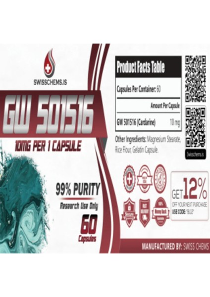 Cardarine GW-501516 10 mg 60 Kapsül fiyatları