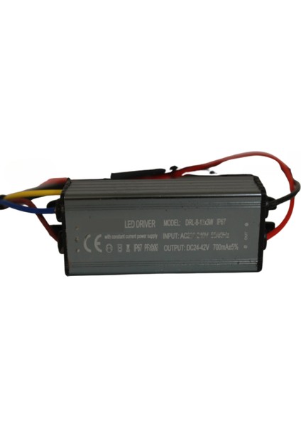 8-12X3W LED Driver 700MA 24-42V Power LED Sürücü IP67 Power LED Driver