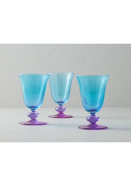 Jardina Cam 3'lü Cup Kase 200 ml Pembe - Mavi