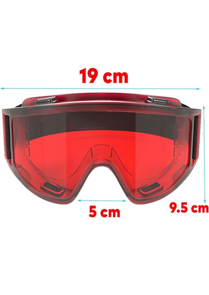 Kayak Gözlüğü Güneş Kar Gözlük Kırmızı Snowboard Glasses Ekonomik Seri Gözlük