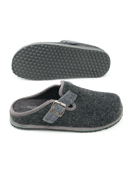 Kışlık Erkek Fashion Tokalı Ayarlanabilir Keçe Ev Bahçe Terlik fırsatları