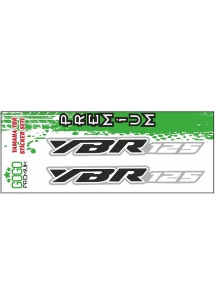 Yamaha Ybr 125 Uyumlu Yazı Sticker Set