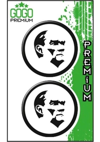 Atatürk 1 (5x5 Cm) Ikili Damla Etiket
