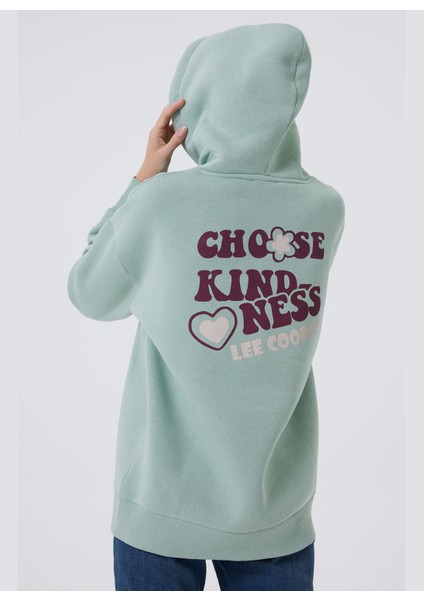 Kapüşon Yaka Mint Kadın Sweatshırt 241 Lcf 241003 Kındy Mınt modelleri
