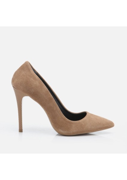 Hakiki Deri Tütün Kadın Stiletto