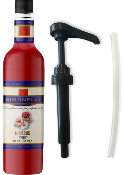 Kahve Şurubu Hibiscus Aromalı 70 cl + Pompa