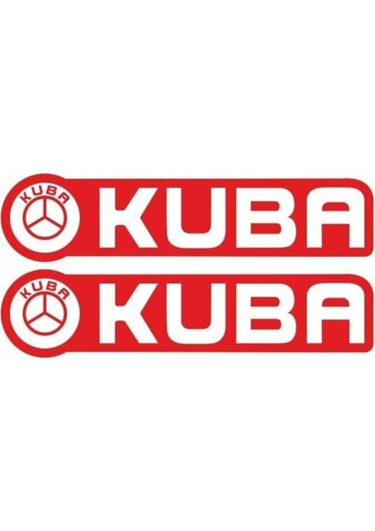 Kuba Kırmızı Cg Depo Yan Damla Sticker