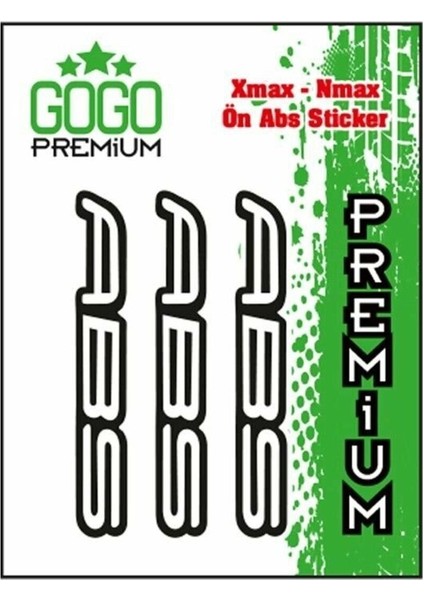 Ön Abs Üçlü Damlasız Sticker