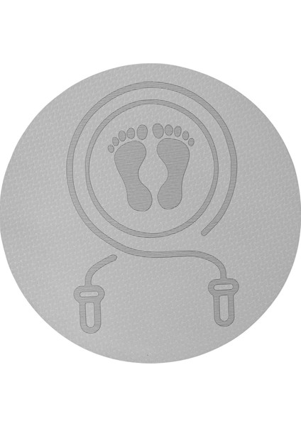 Fitness Egzersiz Matı Dış Yuvarlak Mat Egzersizıklı Mat Gri (Yurt Dışından)