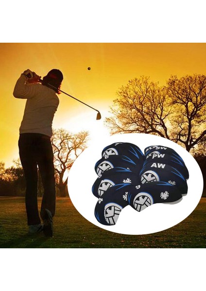10 Adet Su Geçirmez Golf Kulübü Demir Kapak Koruyucu Başörtüsü Evrensel Fit Siyah (Yurt Dışından) fırsatları