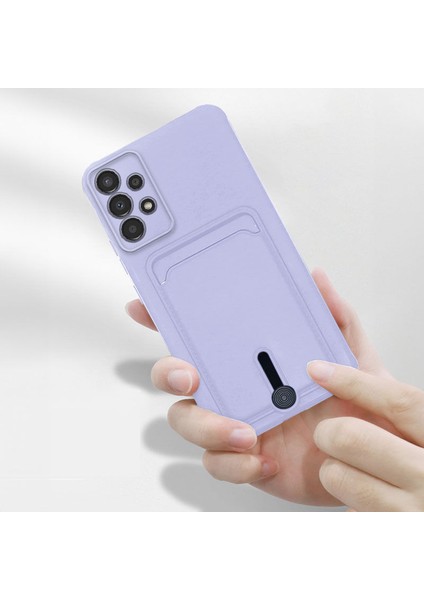 Samsung Galaxy A23 Uyumlu Kılıf Zebana Kartlıklı Sweet Yumuşak Silikon Kılıf Lila fiyatları