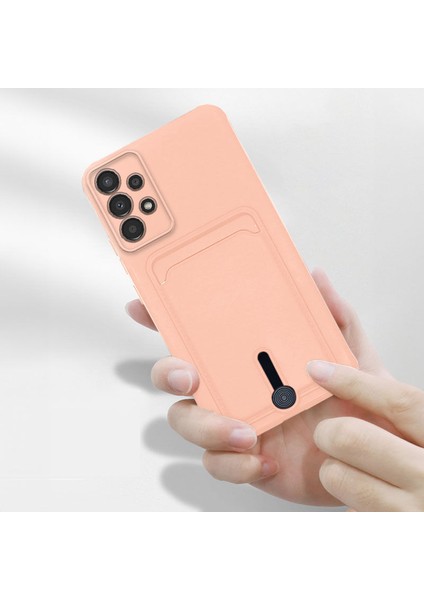 Samsung Galaxy A23 Uyumlu Kılıf Zebana Kartlıklı Sweet Yumuşak Silikon Kılıf Rose Gold fiyatları